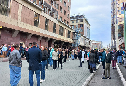 Высотка опустела без паники
